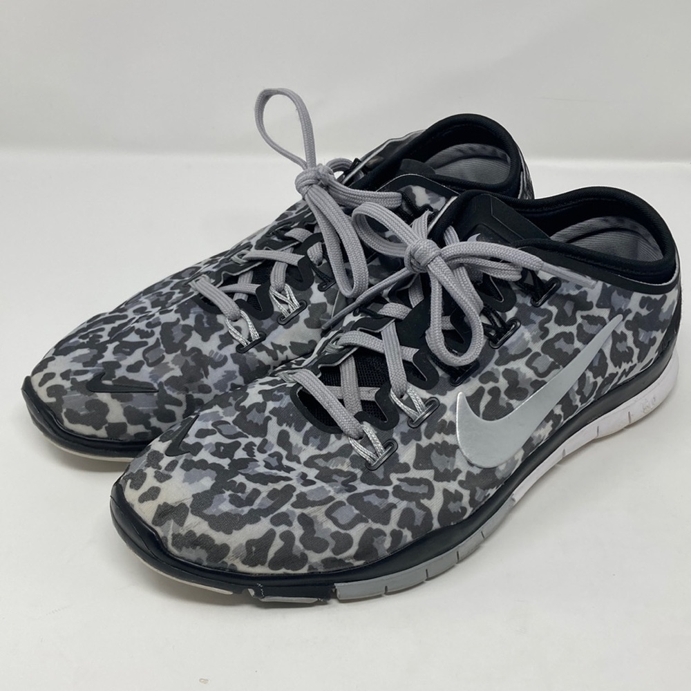 Nike Free 5.0 TR Connect 2 Leopard Print Tennis Shoe Women’s 8